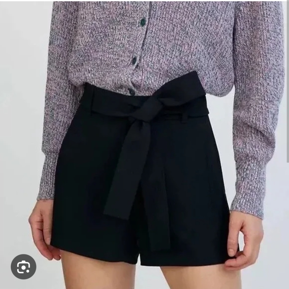 Wilfred/Black Tie Front Shorts Sz 6